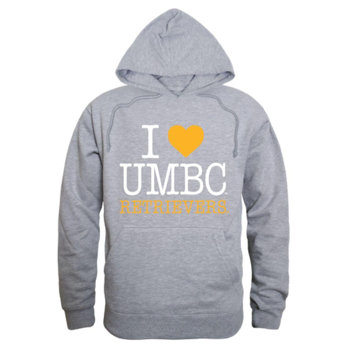 I Love UMBC University of Maryland Baltimore Retrievers Hoodie Sweatshirt