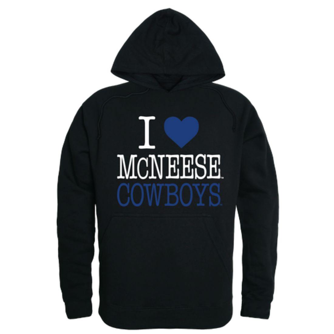 I Love McNeese State University Cowboys and Cowgirls Hoodie Sweatshirt