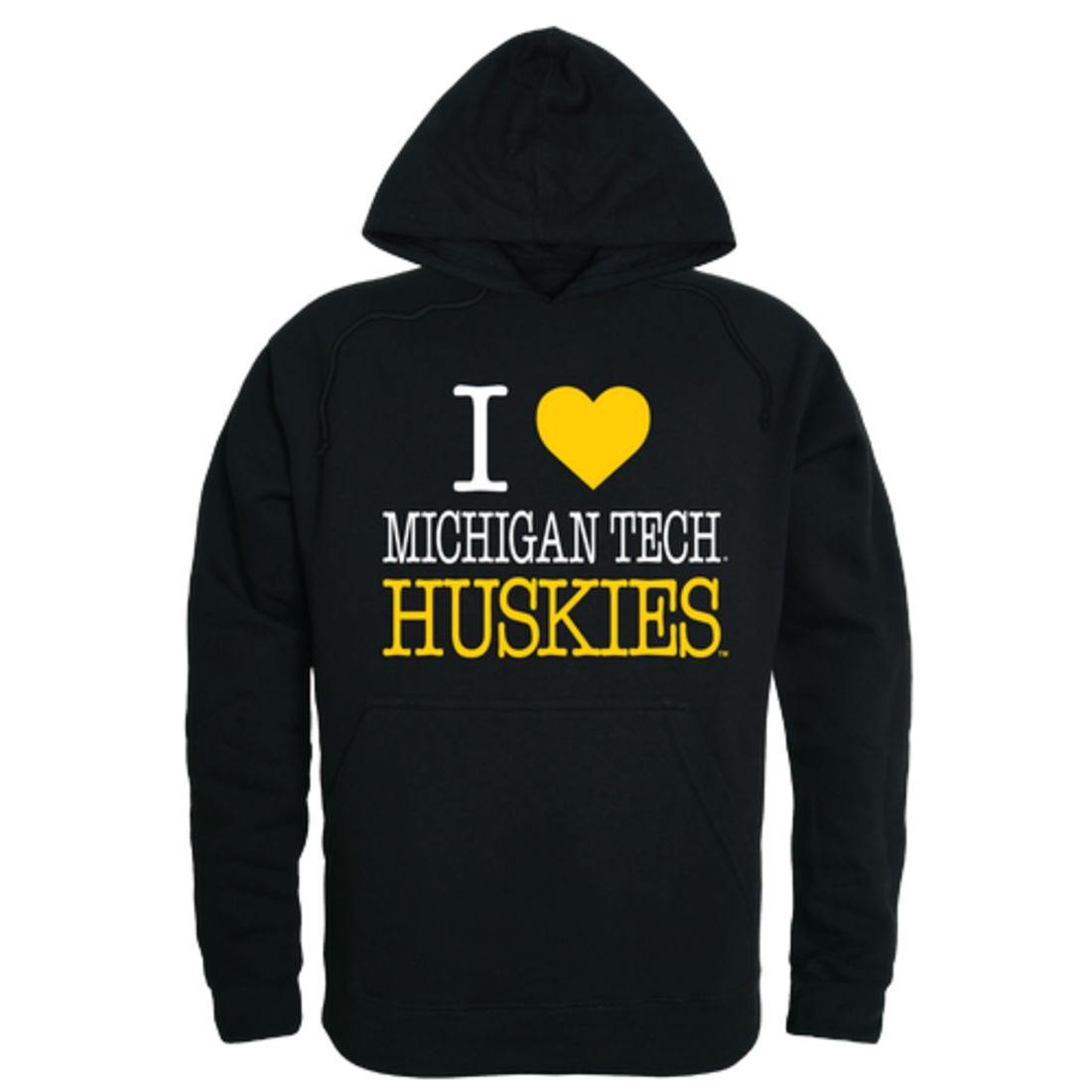 I Love Michigan Technological University Huskies Hoodie Sweatshirt