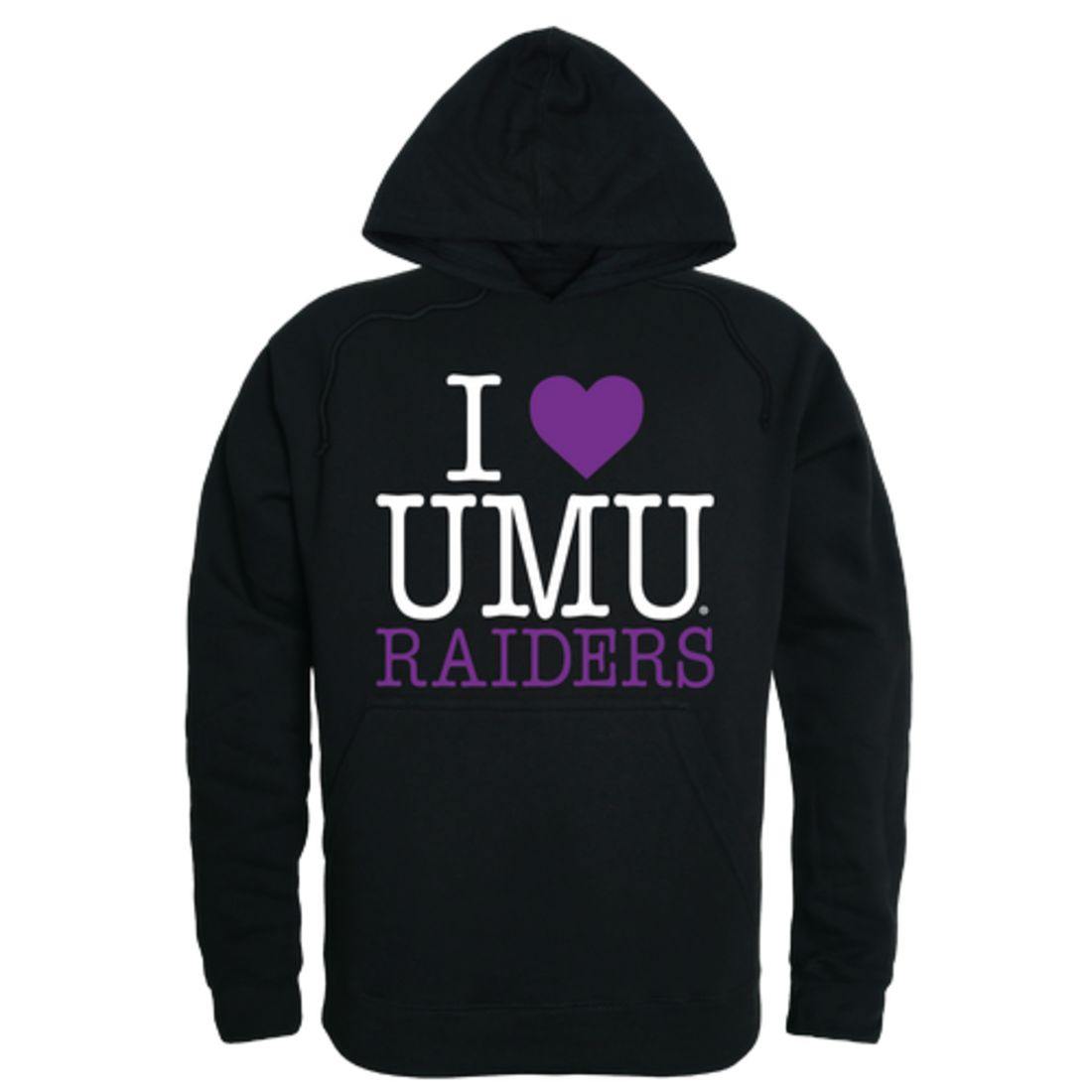 I Love University of Mount Union Raiders Hoodie Sweatshirt