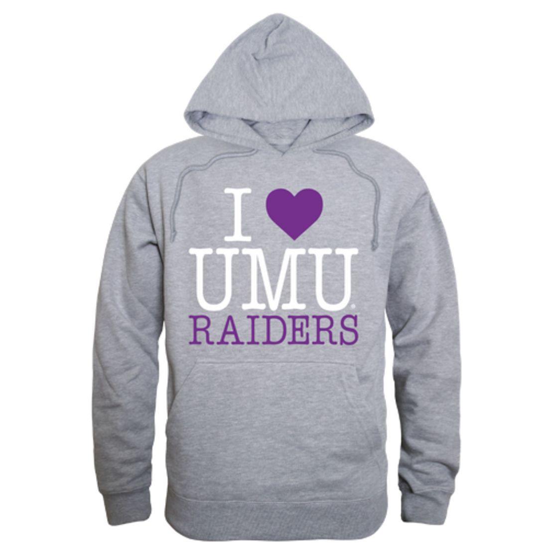 I Love University of Mount Union Raiders Hoodie Sweatshirt