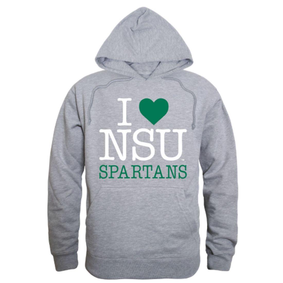 I Love NSU Norfolk State University Spartans Hoodie Sweatshirt