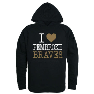 I Love UNCP University of North Carolina at Pembroke Braves Hoodie Sweatshirt
