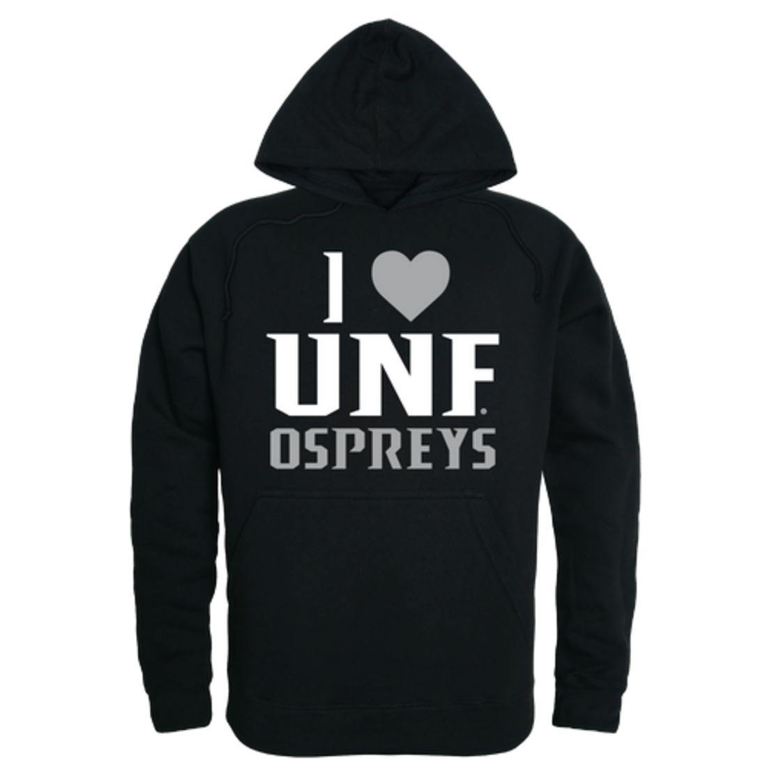 I Love UNF University of North Florida Osprey Hoodie Sweatshirt