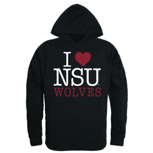 I Love NSU Northern State University Wolves Hoodie Sweatshirt