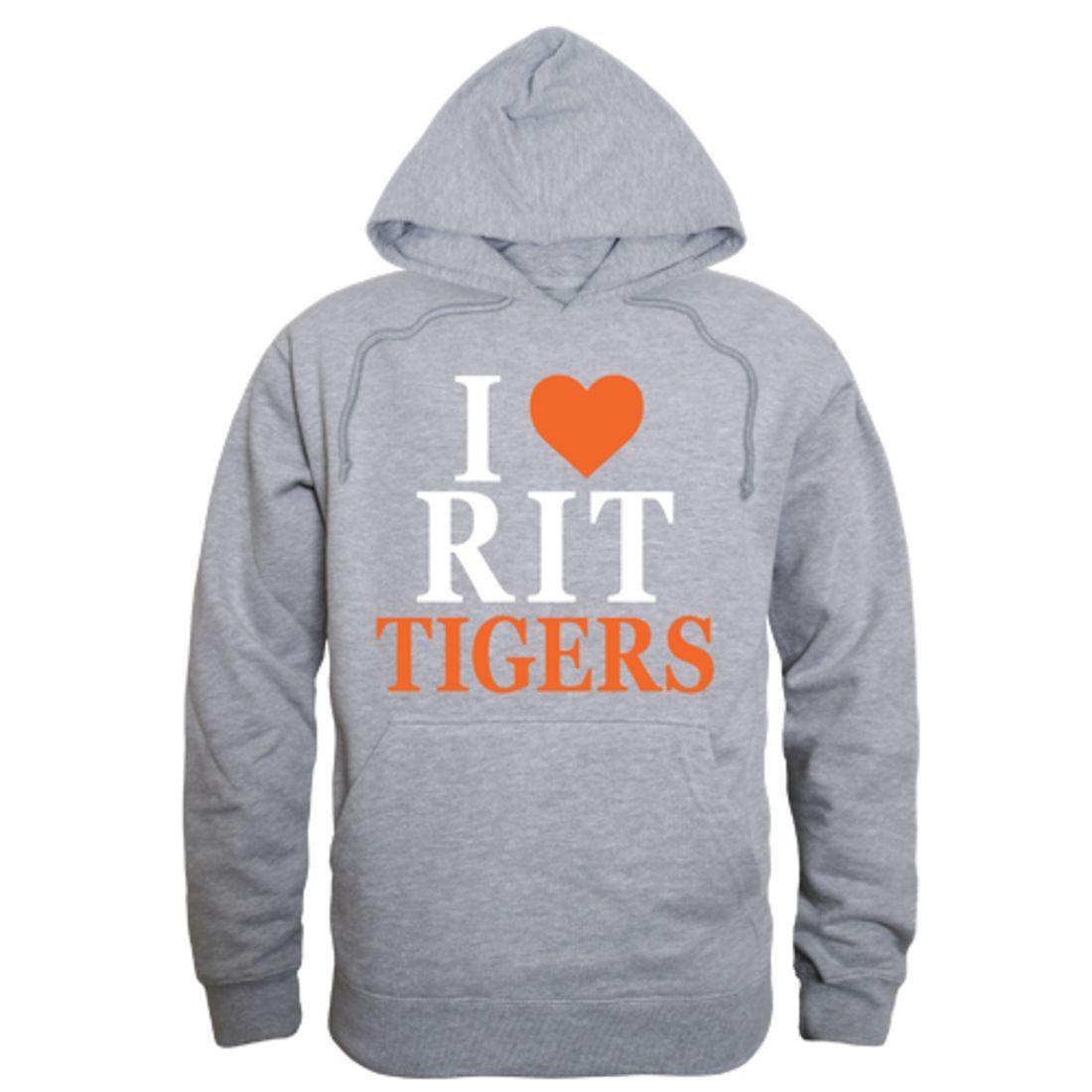 I Love RIT Rochester Institute of Technology Tigers Hoodie Sweatshirt