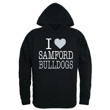 I Love Samford University Bulldogs Hoodie Sweatshirt
