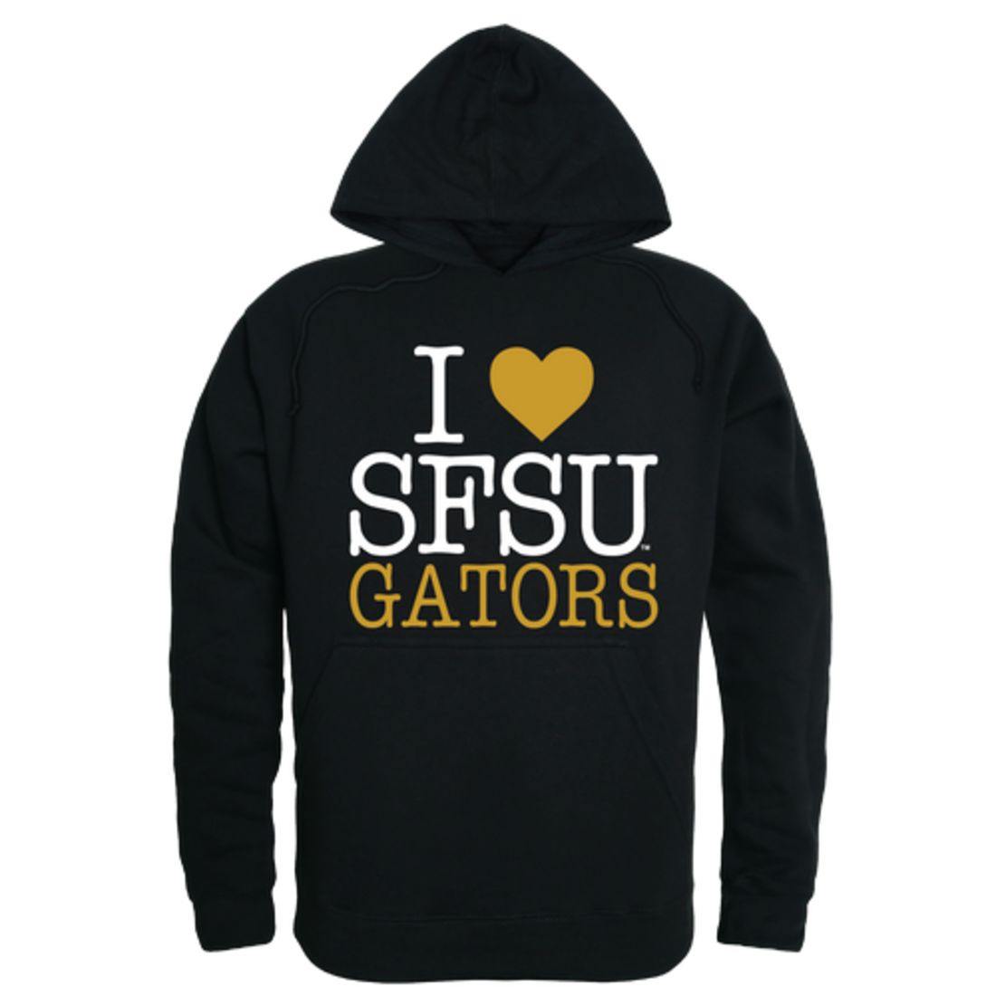 I Love SFSU San Francisco State University Gators Hoodie Sweatshirt