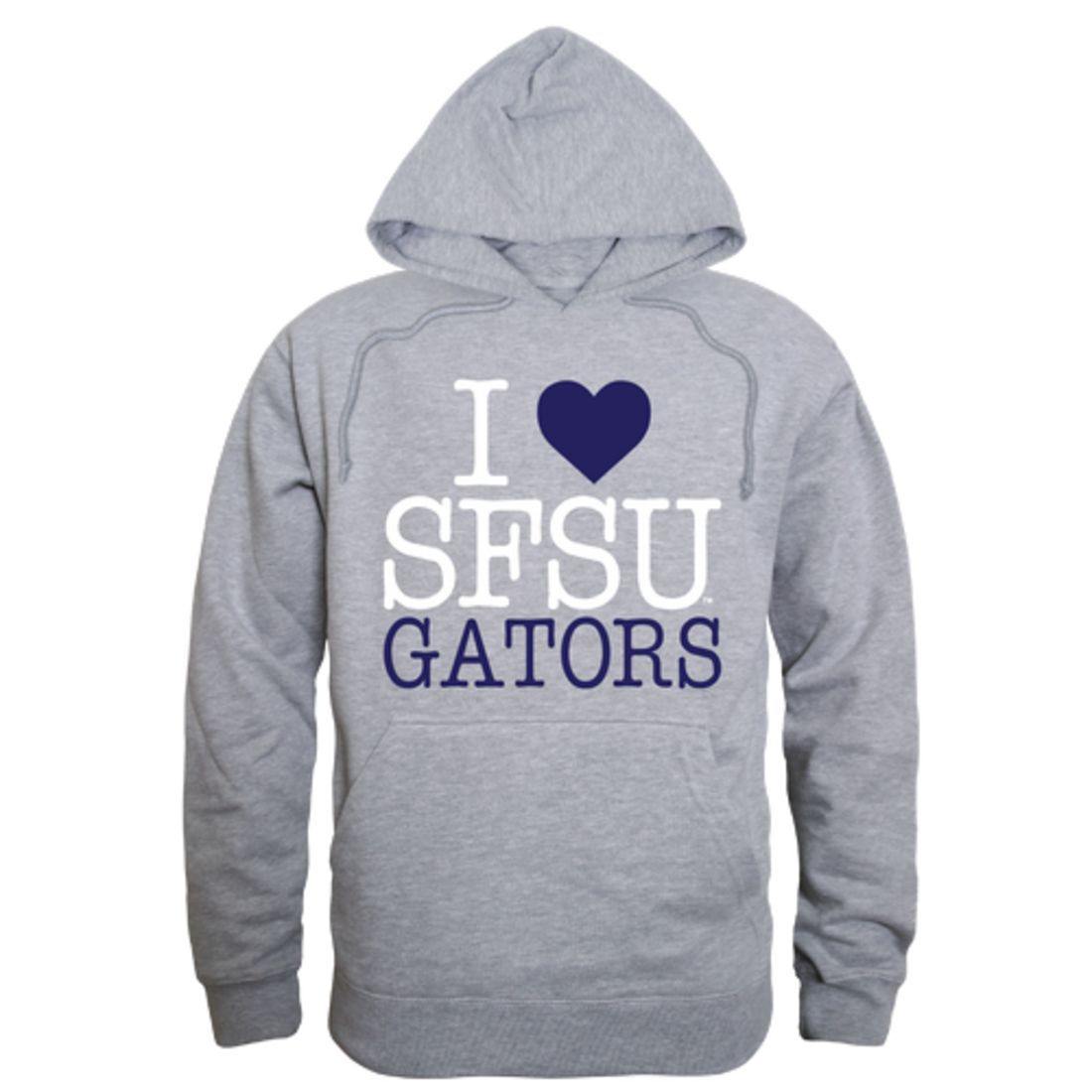 I Love SFSU San Francisco State University Gators Hoodie Sweatshirt