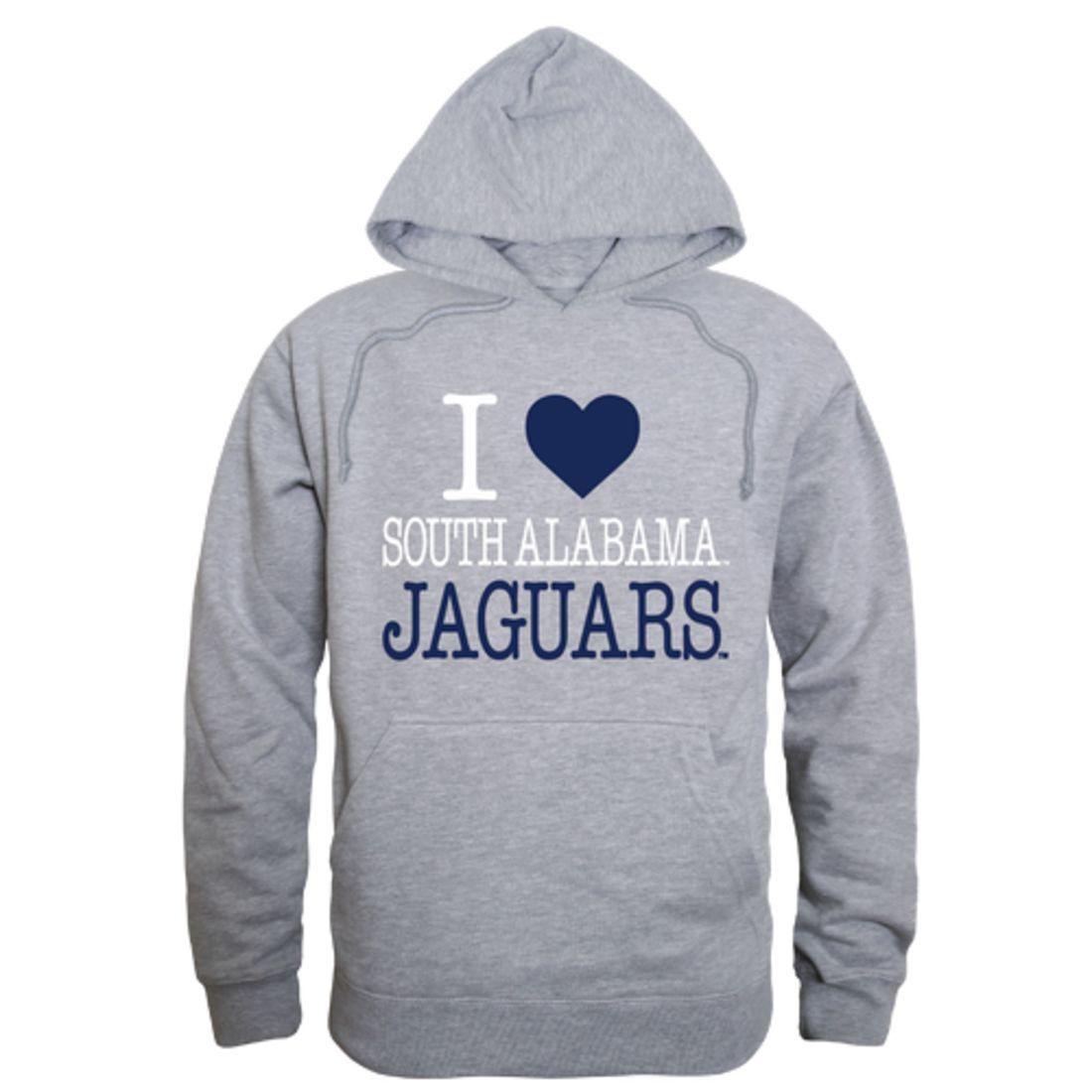 I Love University of South Alabama Jaguars Hoodie Sweatshirt