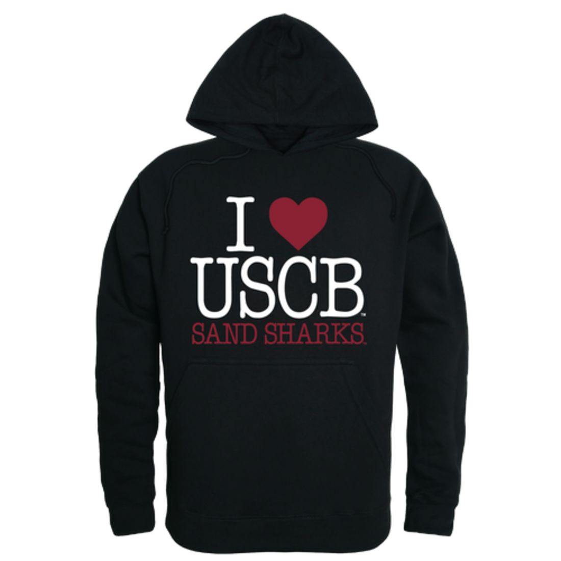 I Love USCB University of South Carolina Beaufort Sand Sharks Hoodie Sweatshirt