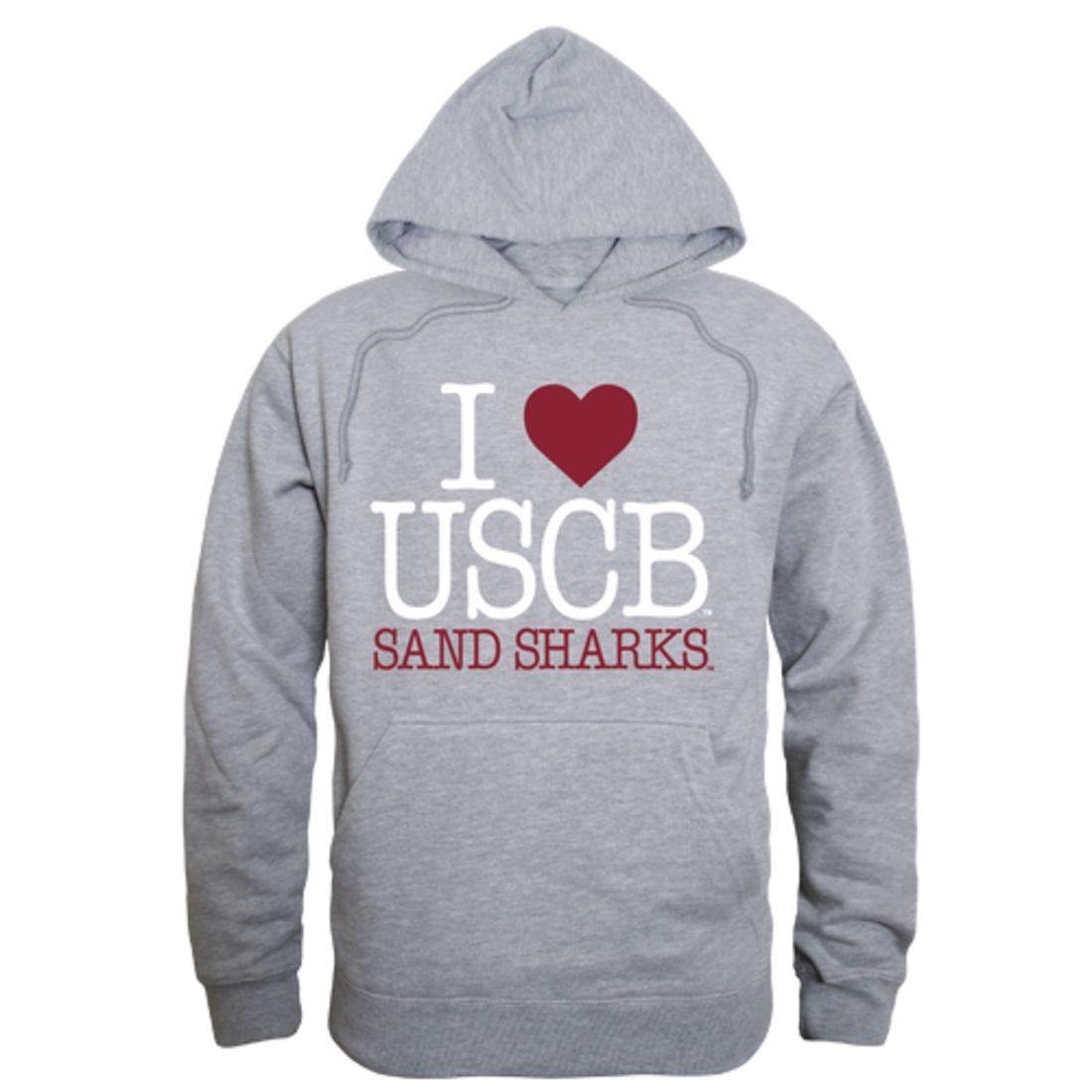 I Love USCB University of South Carolina Beaufort Sand Sharks Hoodie Sweatshirt
