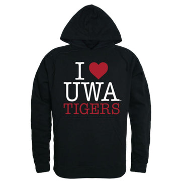 I Love UWA University of West Alabama Tigers Hoodie Sweatshirt