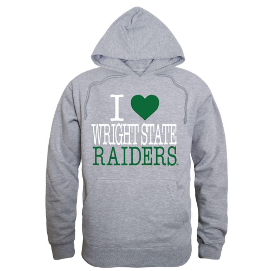 I Love Wright State University Raiders Hoodie Sweatshirt