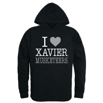 I Love avier University Musketeers Hoodie Sweatshirt