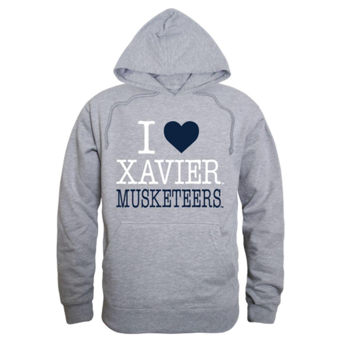 I Love avier University Musketeers Hoodie Sweatshirt
