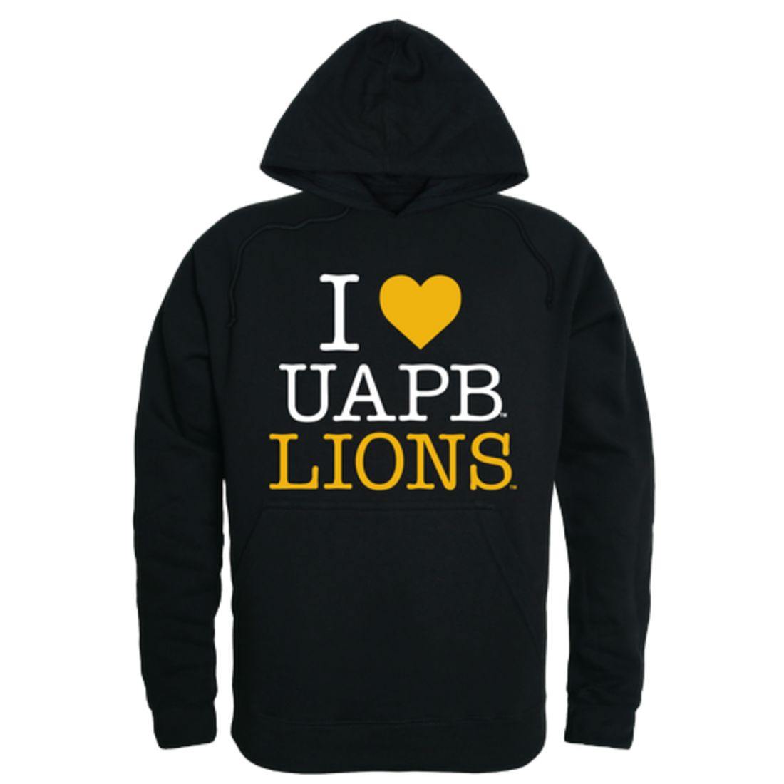 I Love UAPB University of Arkansas Pine Bluff Golden Lions Hoodie Sweatshirt
