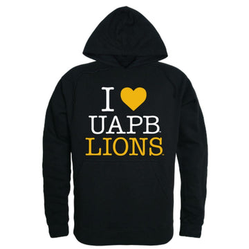 I Love UAPB University of Arkansas Pine Bluff Golden Lions Hoodie Sweatshirt