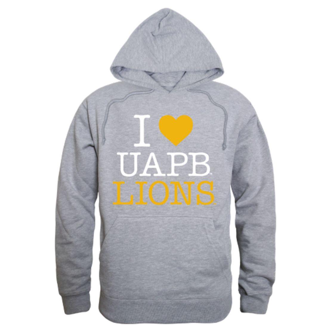 I Love UAPB University of Arkansas Pine Bluff Golden Lions Hoodie Sweatshirt