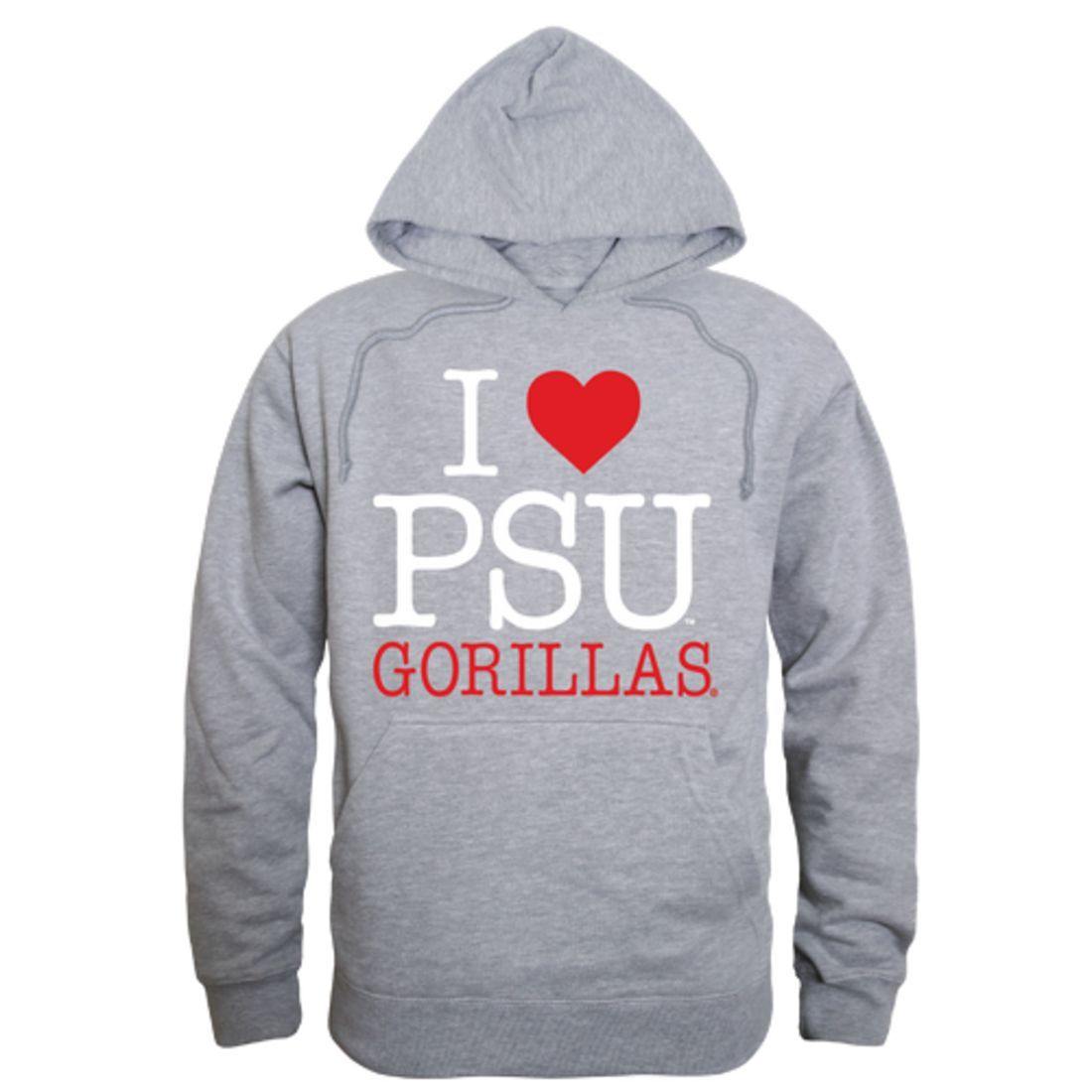 I Love Pittsburg State University Gorillas Hoodie Sweatshirt