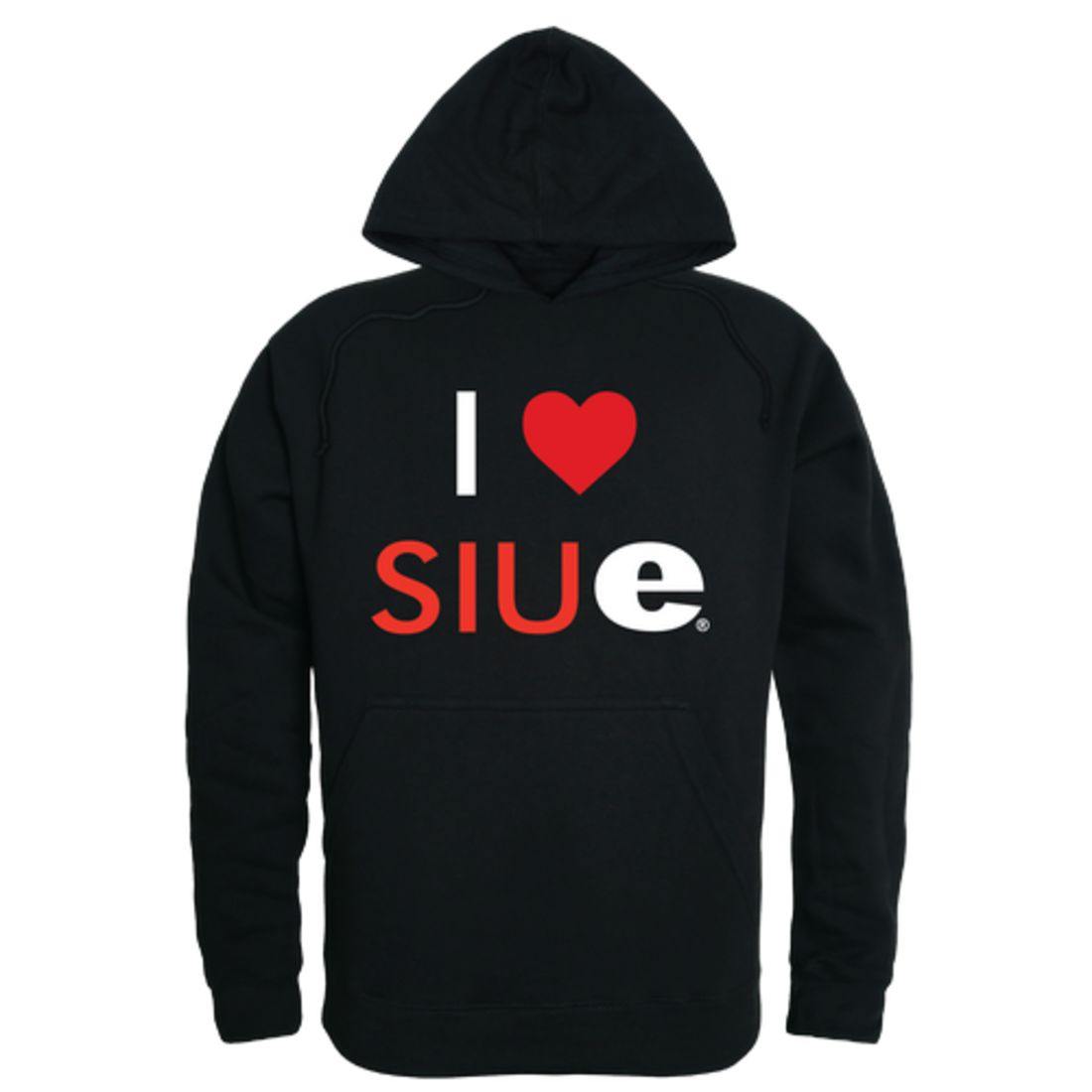 I Love SIUE Southern Illinois University Edwardsville Cougars Hoodie Sweatshirt