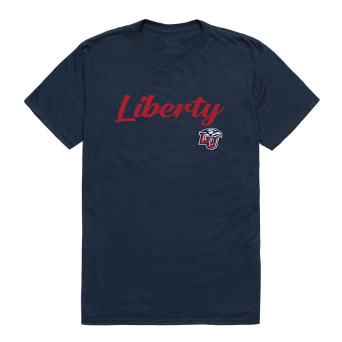 Liberty University Flames Script Tee T-Shirt