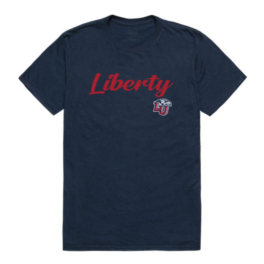 Liberty University Flames Script Tee T-Shirt
