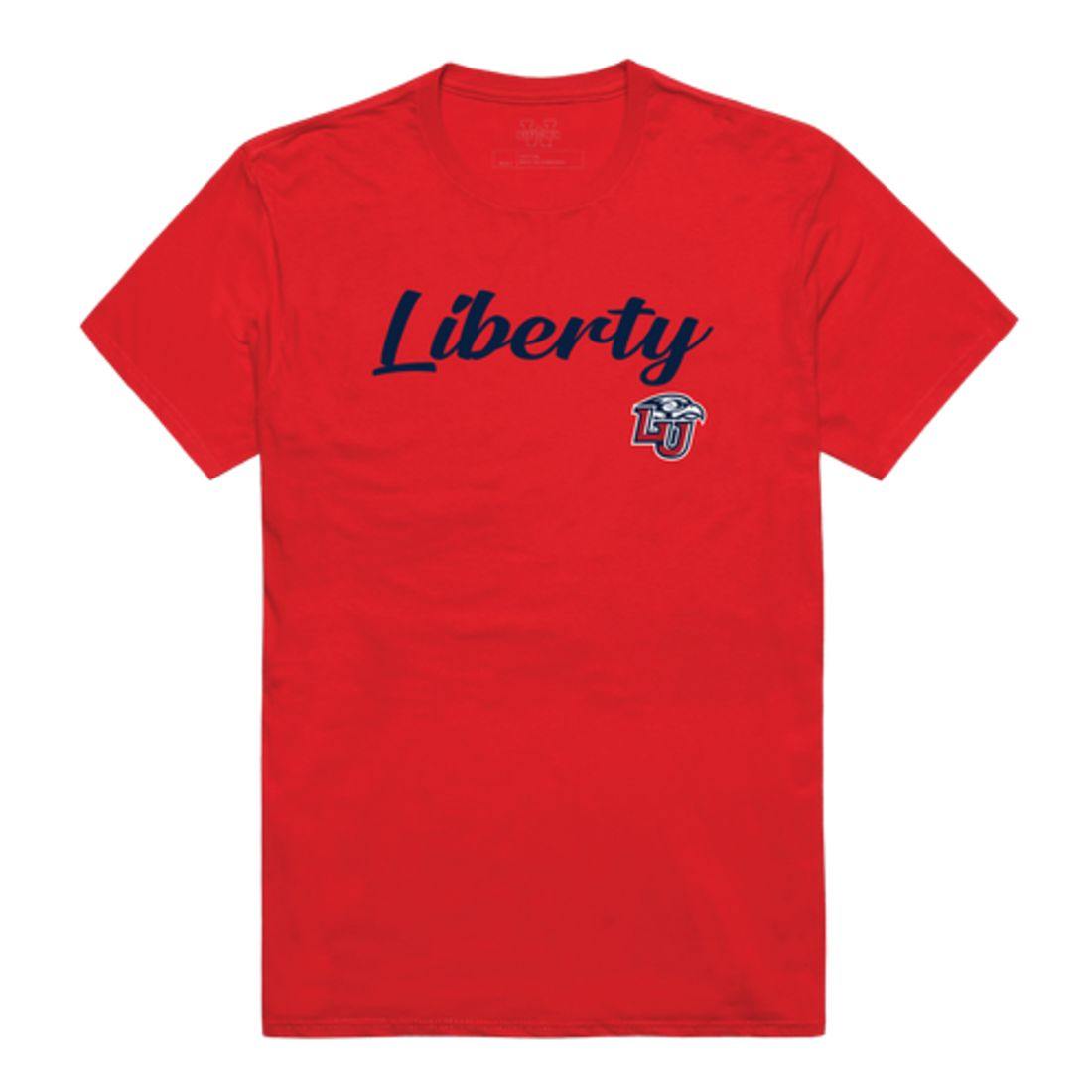 Liberty University Flames Script Tee T-Shirt