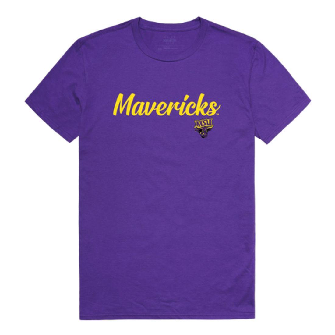 MNSU Minnesota State University Mankato Mavericks Script Tee T-Shirt