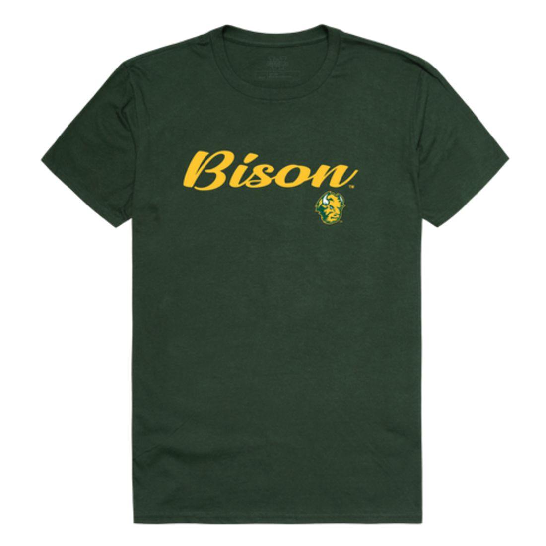 NDSU North Dakota State University Bison Thundering Herd Script Tee T-Shirt