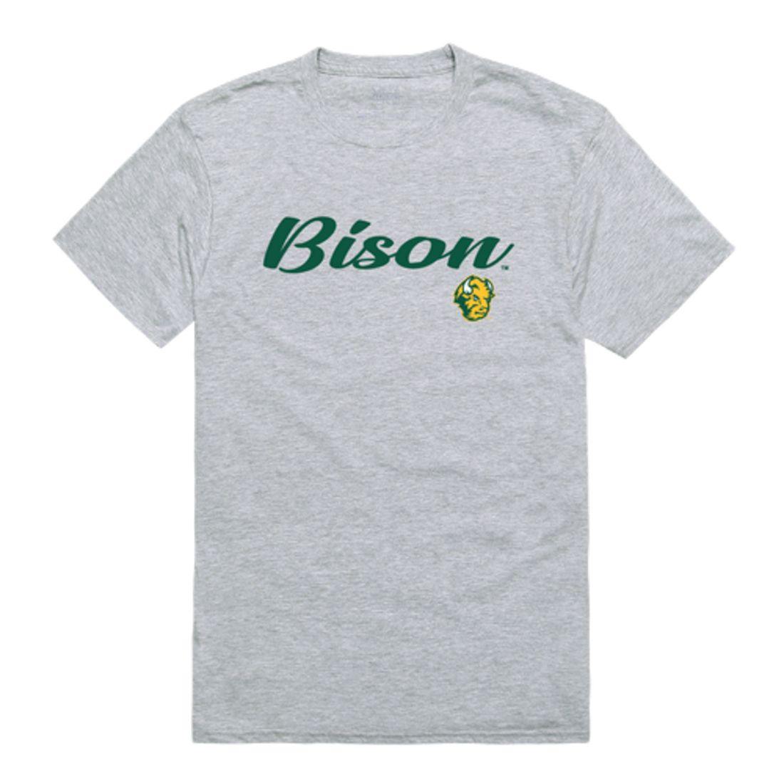NDSU North Dakota State University Bison Thundering Herd Script Tee T-Shirt