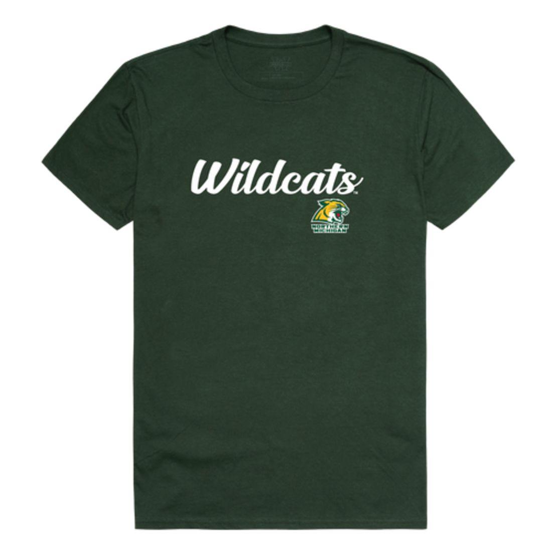NMU Northern Michigan University Wildcats Script Tee T-Shirt