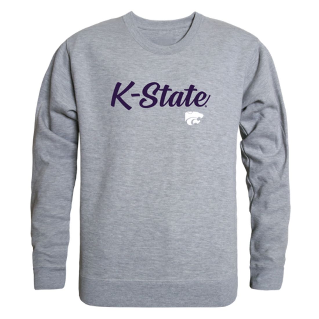 KSU Kansas State University Wildcats Script Crewneck Pullover Sweatshirt Sweater Black