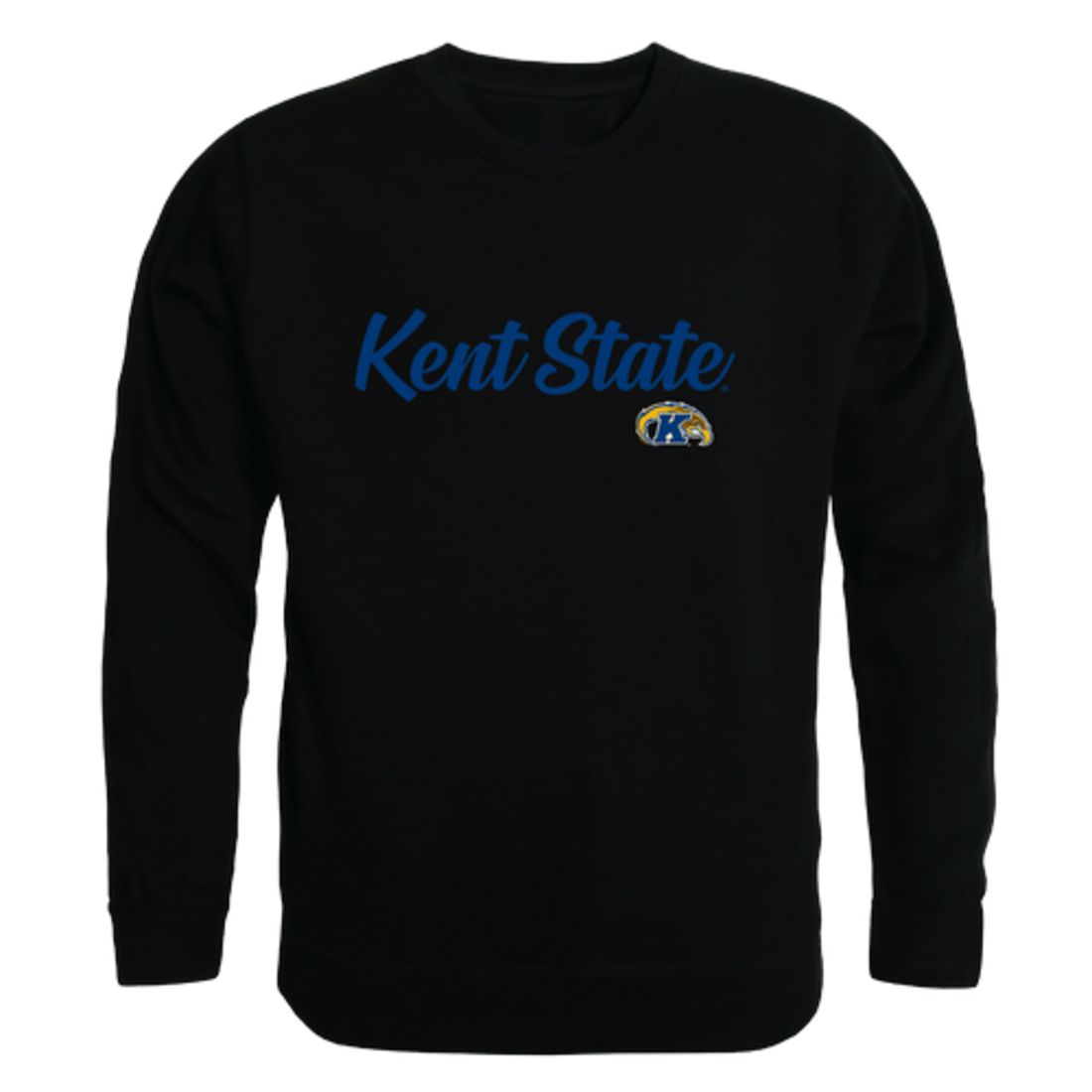 KSU Kent State University The Golden Flashes Script Crewneck Pullover Sweatshirt Sweater Black