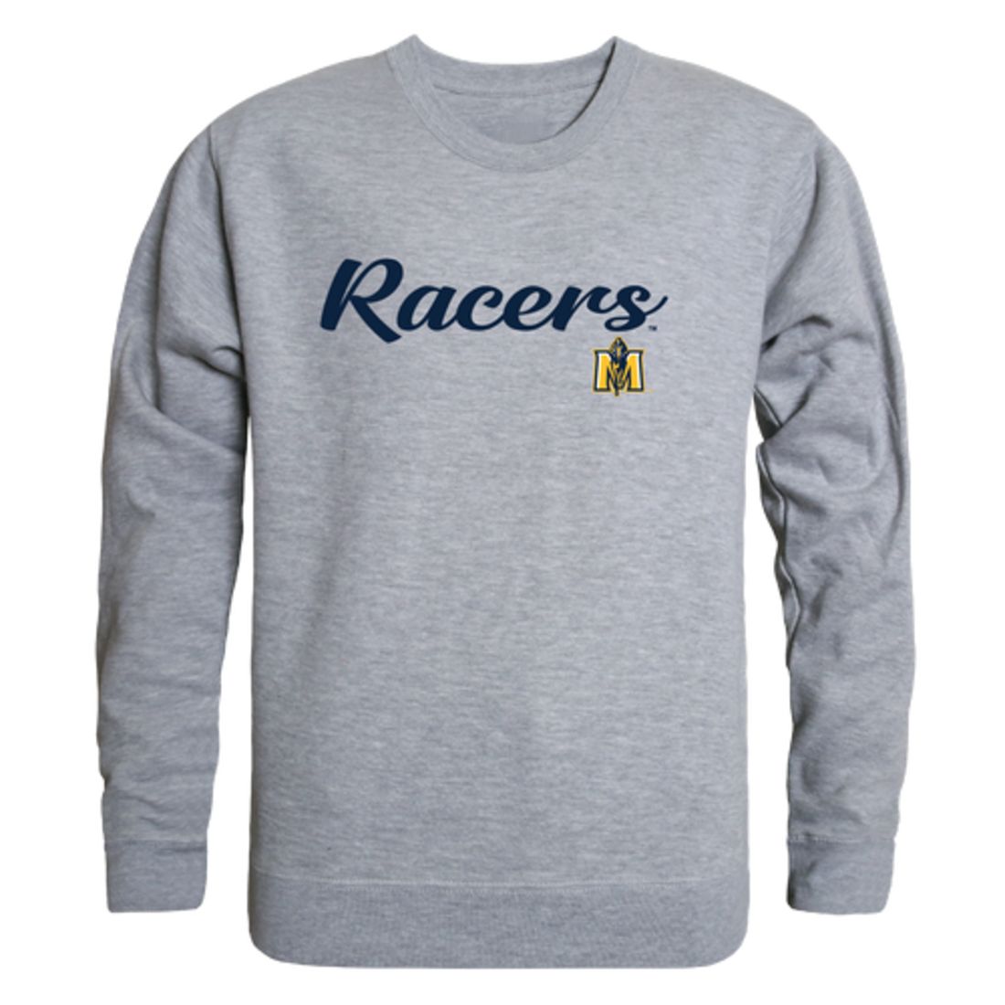 MSU Murray State University Racers Script Crewneck Pullover Sweatshirt Sweater Black