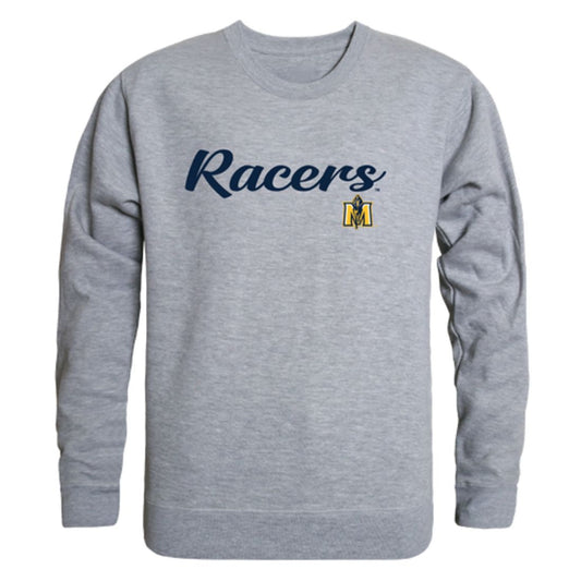 MSU Murray State University Racers Script Crewneck Pullover Sweatshirt Sweater Black