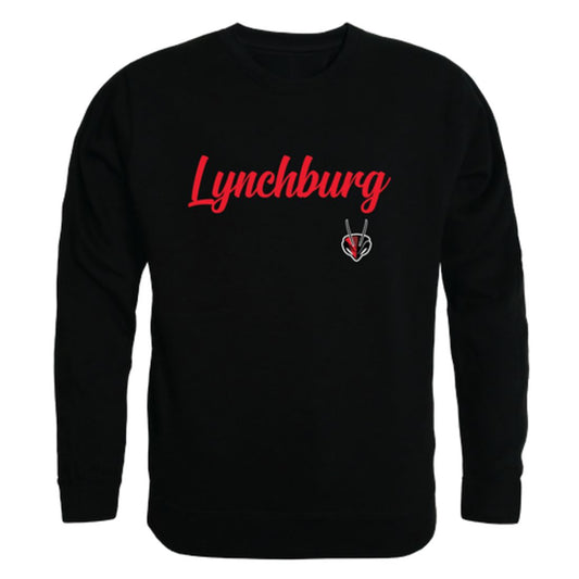 Lynchburg College Hornets Script Crewneck Pullover Sweatshirt Sweater Black