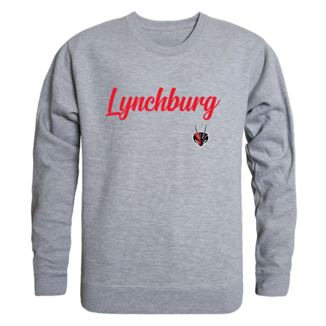 Lynchburg College Hornets Script Crewneck Pullover Sweatshirt Sweater Black