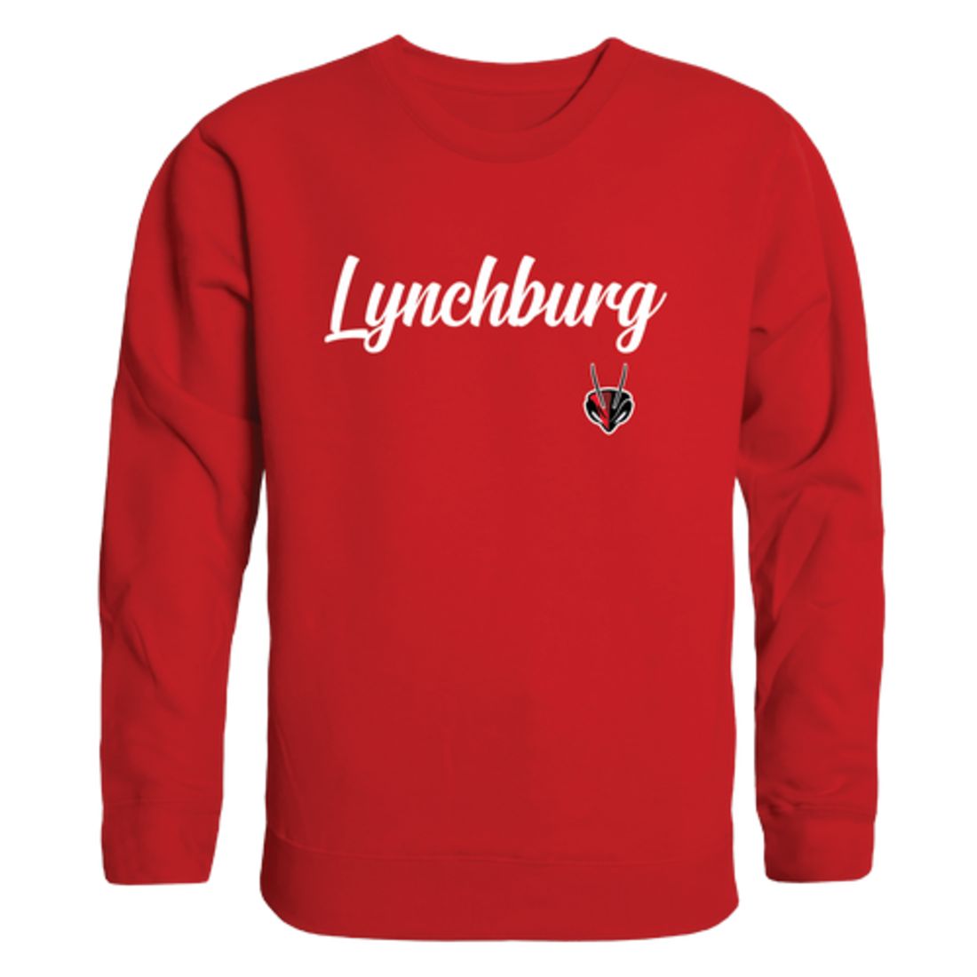 Lynchburg College Hornets Script Crewneck Pullover Sweatshirt Sweater Black