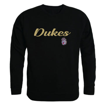 JMU James Madison University Dukes Script Crewneck Pullover Sweatshirt Sweater Black