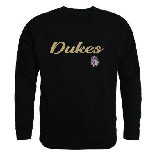 JMU James Madison University Dukes Script Crewneck Pullover Sweatshirt Sweater Black