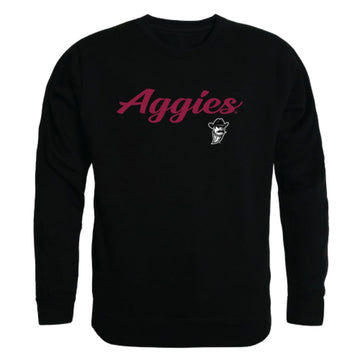 NMSU New Mexico State University Aggies Script Crewneck Pullover Sweatshirt Sweater Black