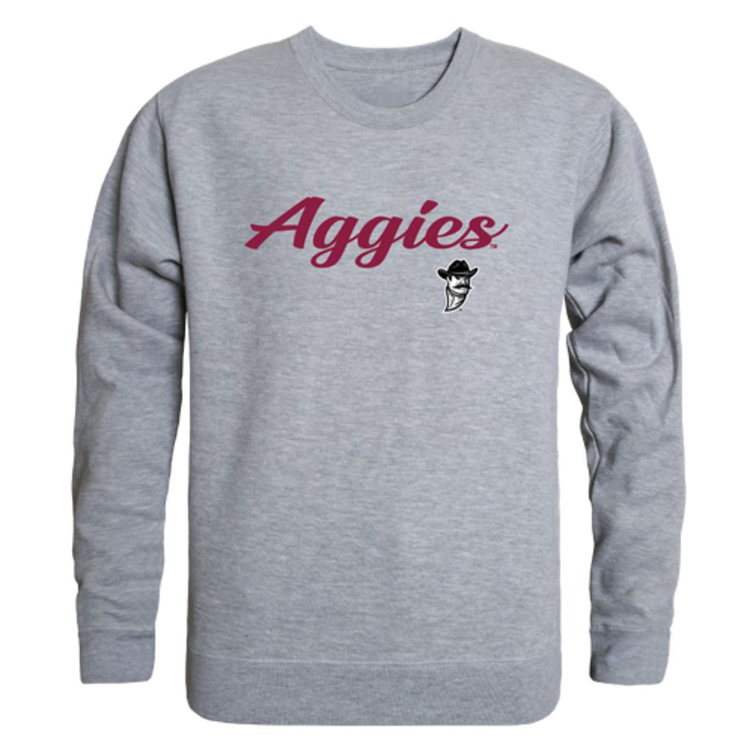 NMSU New Mexico State University Aggies Script Crewneck Pullover Sweatshirt Sweater Black