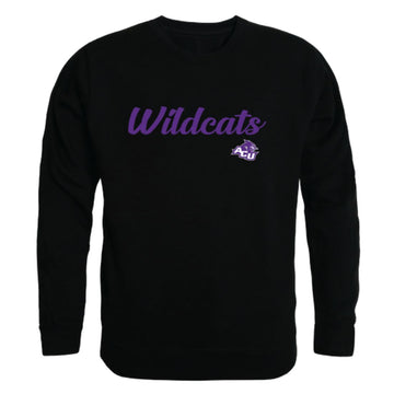 ACU Abilene Christian University Wildcats Script Crewneck Pullover Sweatshirt Sweater Black