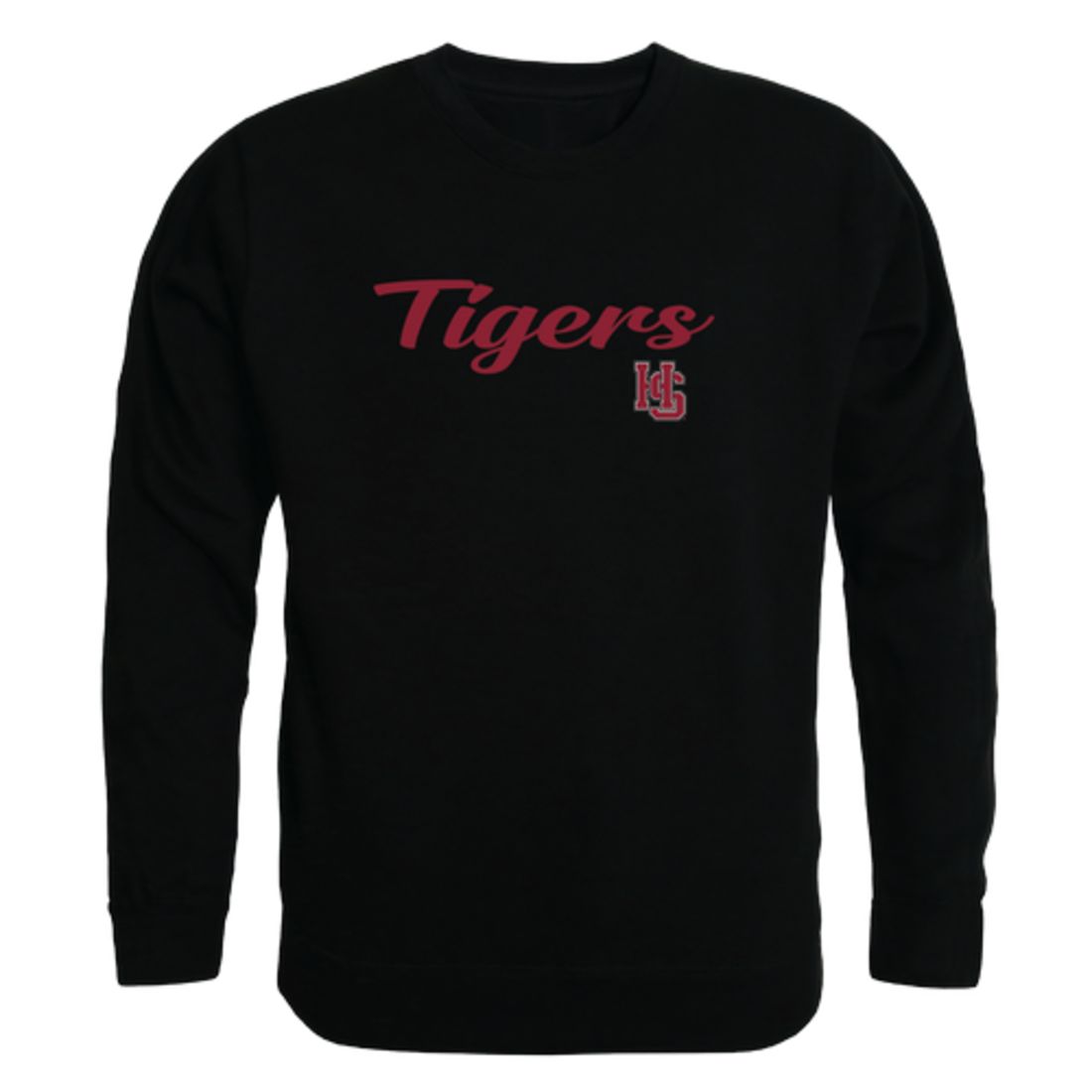 HSC Hampden-Sydney College Tigers Script Crewneck Pullover Sweatshirt Sweater Black