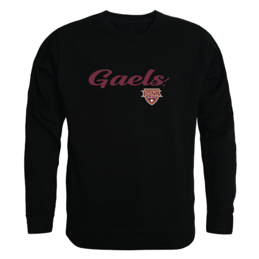 Iona College Gaels Script Crewneck Pullover Sweatshirt Sweater Black