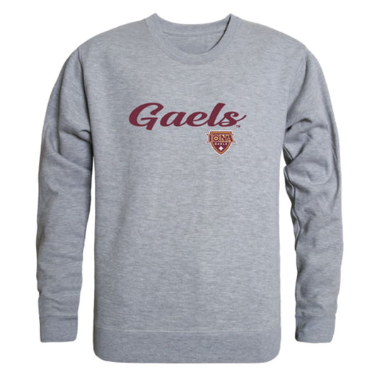Iona College Gaels Script Crewneck Pullover Sweatshirt Sweater Black