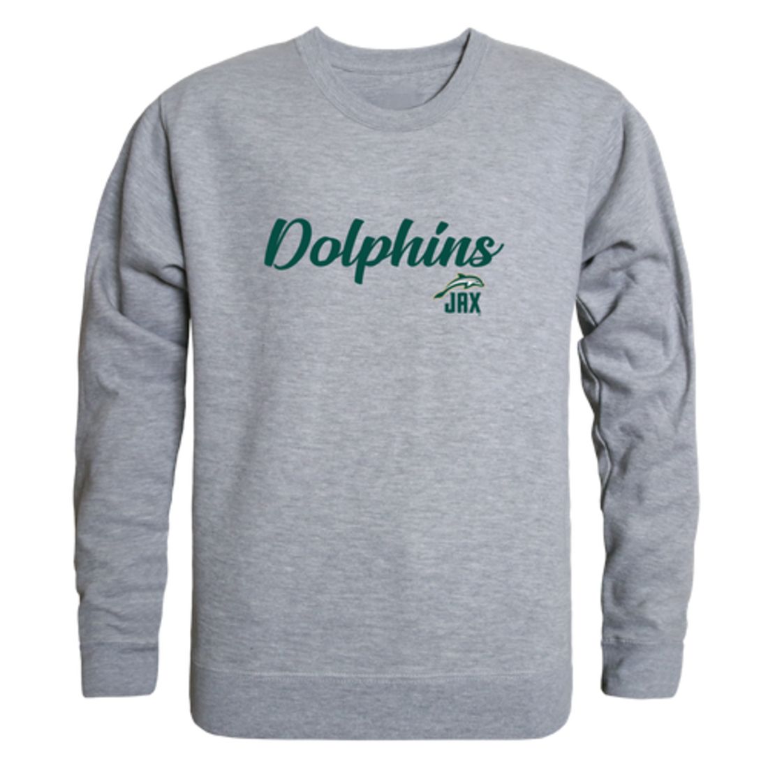 JU Jacksonville University Dolphin Script Crewneck Pullover Sweatshirt Sweater Black