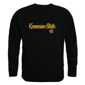 KSU Kennesaw State University Owls Script Crewneck Pullover Sweatshirt Sweater Black