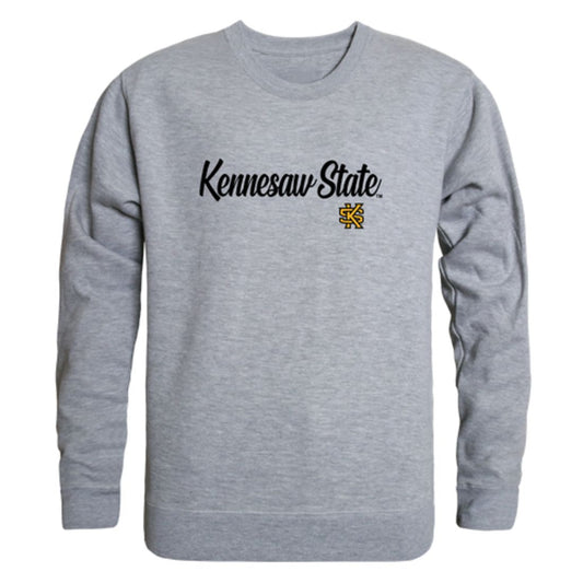 KSU Kennesaw State University Owls Script Crewneck Pullover Sweatshirt Sweater Black